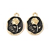 Alloy Enamel Pendants ENAM-C005-10G-02-2