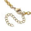 Natural Pearl & Iron Rolo Chain Bracelets BJEW-JB10364-4