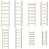 SUPERFINDINGS 60Pcs 4 Style Miniature Unfinished Wood Ladder FIND-FH0004-96-1