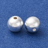 Fine Silver Round Beads STER-A047-08A-S-2