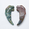 Natural Indian Agate Big Pendants G-T122-09C-2