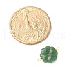 Spray Painted Glass Imitation Jade Connector Charms PALLOY-JF03525-02-5