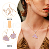 CHGCRAFT 8Pcs Brass Leaf Pendants KK-CA0002-79-4