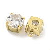 PVD Vacuum Plating Real 18K Gold Plated 304 Stainless Steel Cubic Zirconia Pendants STAS-L278-010G-01-2