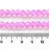 Baking Painted Transparent Glass Beads Strands DGLA-A034-J6MM-D05-4