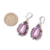 Acrylic Imitation Pearl & Seed Glass Dangle Earrings EJEW-MZ00390-3