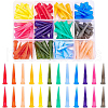 BENECREAT 120Pcs 12 Colors TT Plastic Needles TOOL-BC0001-23-1