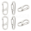 Unicraftale 6Pcs 202 Stainless Steel Keychain Carabiner STAS-UN0047-09-1