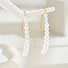 Round Stainless Steel Dangle Earrings KP1925-2