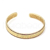Brass Pave Camellia Cubic Zirconia Open Cuff Bangles for Women BJEW-M312-01D-G-2