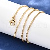Brass Chain Necklaces X-MAK-L009-10G-2