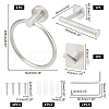 Unicraftale 304 Stainless Steel Bathroom Accessories Kit HJEW-UN0001-06-2