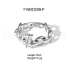 Stainless Steel Oval Link Chain Bracelets & Necklaces Sets for Unisex XX1878-1-4