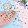 Unicraftale 60Pc 2 Colors Brass Charms FIND-UN0015-50-5
