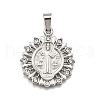 304 Stainless Steel Pendants STAS-B086-09C-P-1