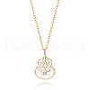 Elegant 304 Stainless Steel Crystal Rhinestone Pendant Necklaces for Women QS0811-3-1
