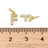Brass Micro Pave Cubic Zirconia Pendants KK-M273-02G-F-3