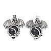 Natural Obsidian Pendants G-P491-02AS-05-2