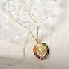 Elegant Vintage Brass Pave Cubic Zirconia Virgin Mary Religion Pendant Necklaces JB8596-2-3