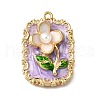 Alloy Enamel Pendants ENAM-K076-02D-G-1
