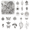   120Pcs 20 Style Tibetan Style Alloy Pendants TIBEP-PH0001-49-1