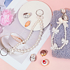 Beebeecraft 2Pcs 2 Styles ABS Plastic Pearl Pendant Decorations AJEW-BBC0002-34-4
