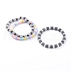 Acrylic Stretch Beaded Bracelets Sets BJEW-JB06115-1