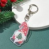 Christmas Theme Acrylic Pendant Decoration HJEW-YW00032-03-1