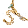 Summer Beach Nuggets Natural Agate(Dyed & Heated) Multi-Strand Bracelets BJEW-P326-07B-G-3