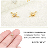 Brass Micro Pave Cubic Zirconia Links ZIRC-BC0001-01-2