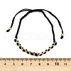 Square Brass Cotton Cord Adjustable Braided Bracelets BJEW-L568-05G-5