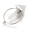 Natural Quartz Crystal Big Pendants G-I214-A01-2