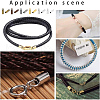 96Pcs 6 Colors Brass Cord Ends KK-LP0001-17-4