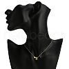 Alloy Letter Heart Pendant Necklaces for Women WGBB55E-14-2
