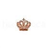 Crystal Rhinestone Crown Brooch JEWB-WH0022-28-1