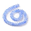 Transparent Glass Beads Strands LAMP-H061-01C-10-3