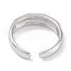 Non-Tarnish 304 Stainless Steel Open Cuff Ring for Women RJEW-C099-01P-3