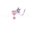 Brass Rhinestone Nipple Rings WG50E44-10-1