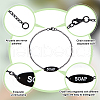 OLYCRAFT 8Pcs 2 Styles Zinc Alloy Charm Bracelets AJEW-OC0002-19EB-4