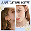 SUNNYCLUE 40Pcs Wooden Stud Earring Findings FIND-SC0012-24-5