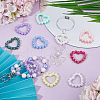 SOFPLATE 30Pcs 10 Colors Opaque Acrylic Bead Frame SACR-SP0001-08-4