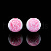 Opaque White Acrylic Beads MACR-N012-12-2