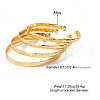 4Pcs Alloy Cuff Bangle Set for Women WG45AE5-01-2