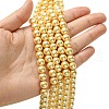 Eco-Friendly Glass Pearl Beads Strands HY-A008-8mm-RB072-4