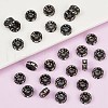 Iron Grade A Crystal Rhinestone Spacer Beads RB-A010-8MM-B-2