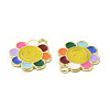 Alloy Enamel Pendants ENAM-B050-04G-04-2