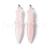 Natural Rose Quartz Pendants G-C187-02E-1