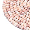Natural Red Netstone Beads Strands G-P575-A15-6x4mm-3