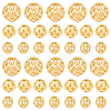   60Pcs 3 Styles Brass Hollow Spacer Beads KK-PH0010-39-1