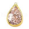 Natural Cherry Blossom Agate Big Pendants KK-G409-03G-2